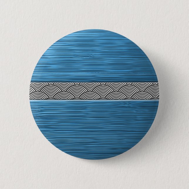 turquoise seigai 2 inch round button (Front)