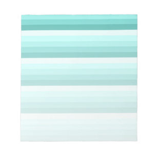 Turquoise shadow stripes notepad