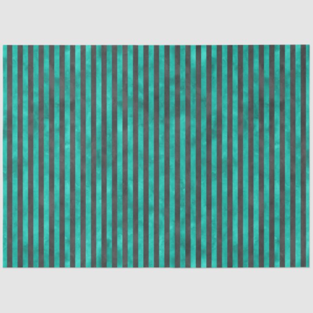 Turquoise Skulls and Sunflower Series Design 4 Tissue Paper (Front)