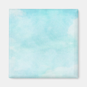 Turquoise sky background magnet