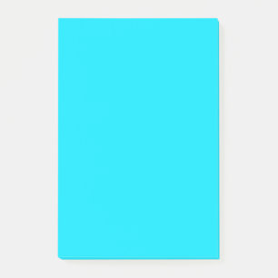 Turquoise Sky Blue Colour Customize This! Post-it Notes