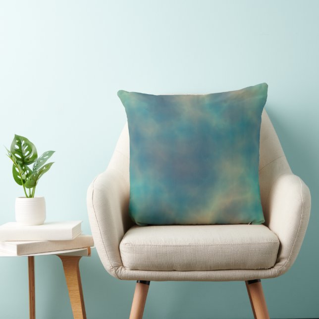 Turquoise Sky Throw Pillow (Chair)