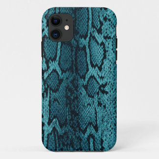 Turquoise snake skin iPhone 11 case