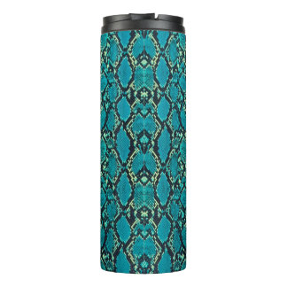 Turquoise Snakeskin Thermal Tumbler