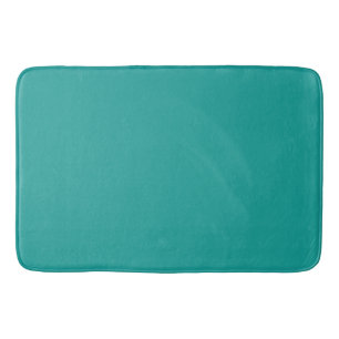 Turquoise Solid Colour Bath Mat