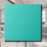 Turquoise Solid Colour | Classic Elegant Tile<br><div class="desc">Turquoise Solid Colour | Classic | Elegant | Trendy | Stylish | Gift</div>