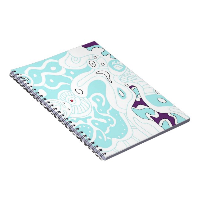 "Turquoise Space" left side Notebook (Right Side)