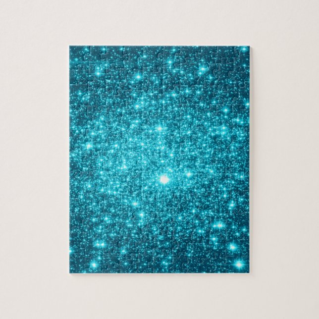 Turquoise Sparkle Jigsaw Puzzle (Vertical)
