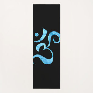 Turquoise Sparkle Om Yoga Mat