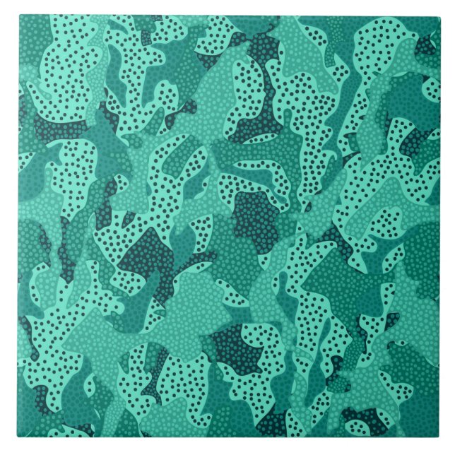 Turquoise Spotted Tile (Front)