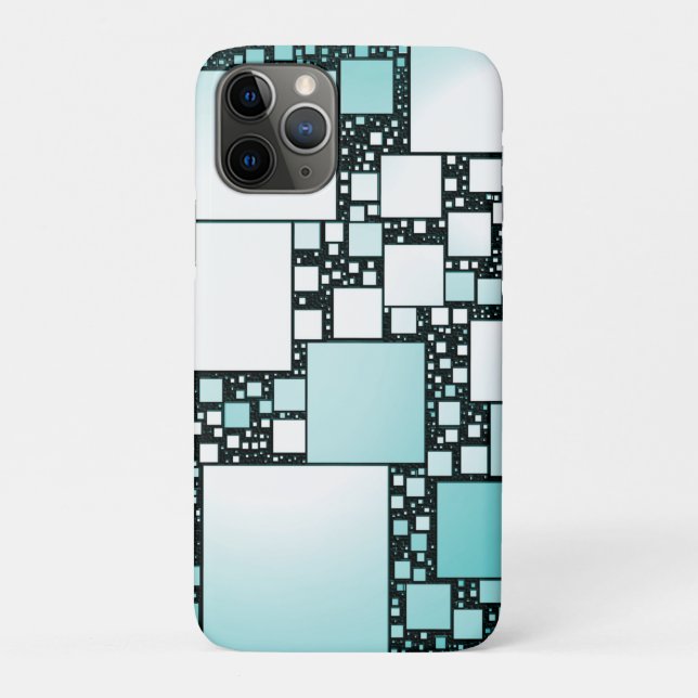 Turquoise Squared iPhone / iPad Case (Back)
