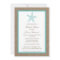 Turquoise Starfish Beach Burlap Bridal Shower