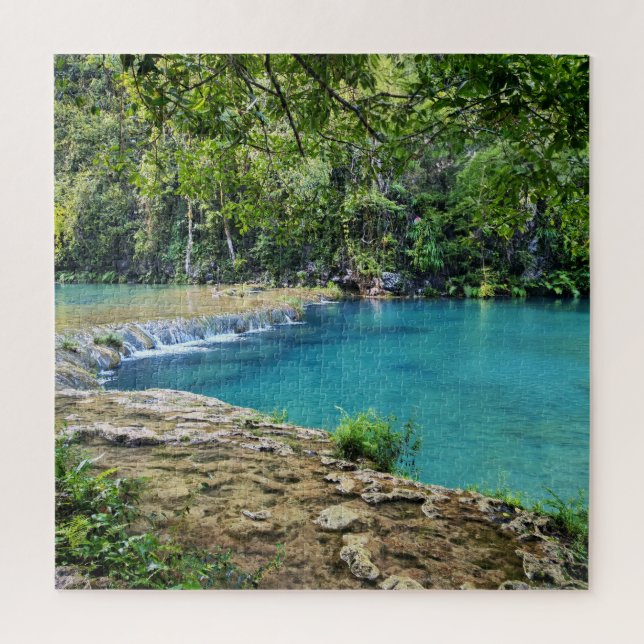Turquoise Stillness, Semuc Champey Jigsaw Puzzle (Vertical)