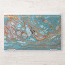 Turquoise strata Abstract sea water