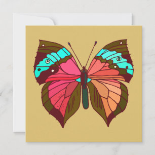 Turquoise Striped Butterfly