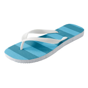 Turquoise Stripes Flip Flops