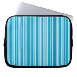 Turquoise Stripes pattern Laptop Sleeve