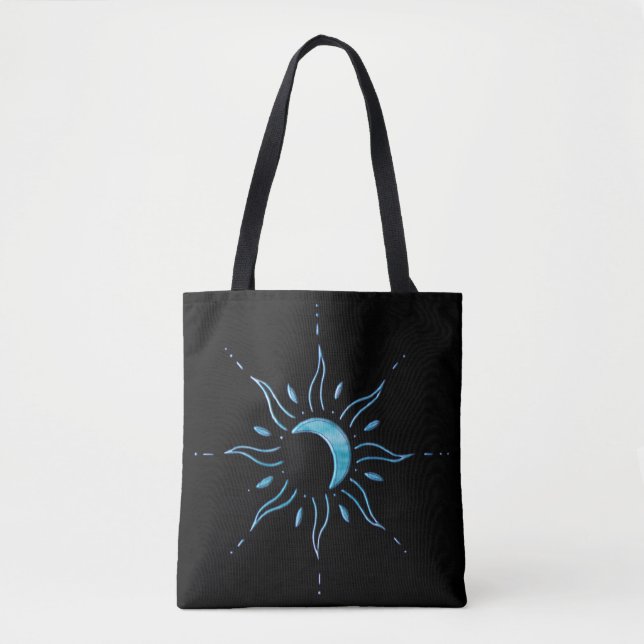 Turquoise Sun  Tote Bag (Front)
