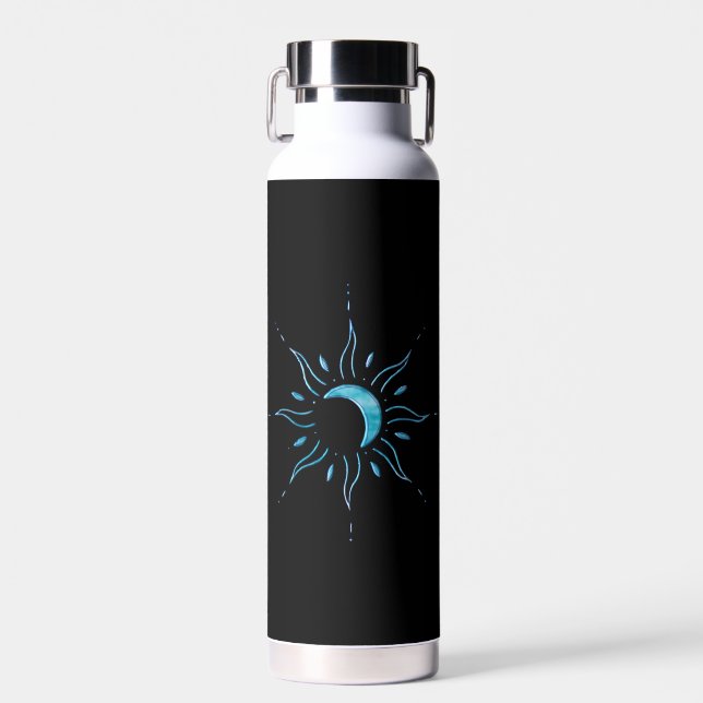 Turquoise Sun  Water Bottle (Front)