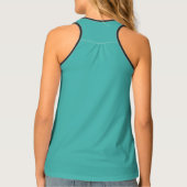 Turquoise Tank Top | Business Logo, Name, Social (Back)