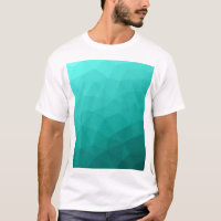 Turquoise teal gradient geometric mesh pattern