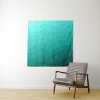 Turquoise teal gradient geometric mesh pattern