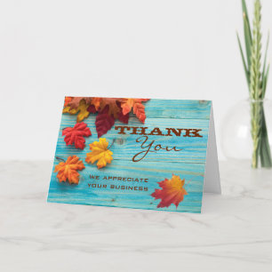 Turquoise Thank You Greeting