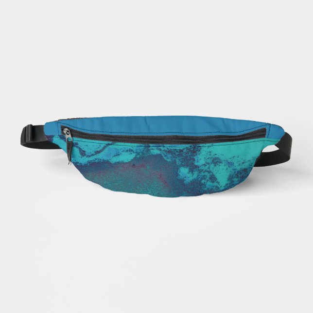 Turquoise Tidal Abyss Fanny Pack (Front)