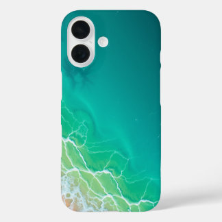 Turquoise Tides: A Tropical Escape iPhone 16 Case