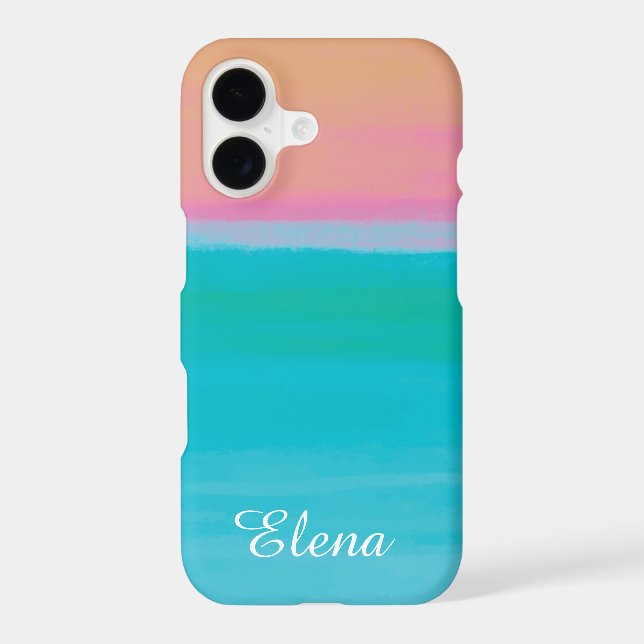 Turquoise to Peach Gradient  (Verso)