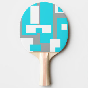 Turquoise Tranquillity Funky Ping Pong Paddle