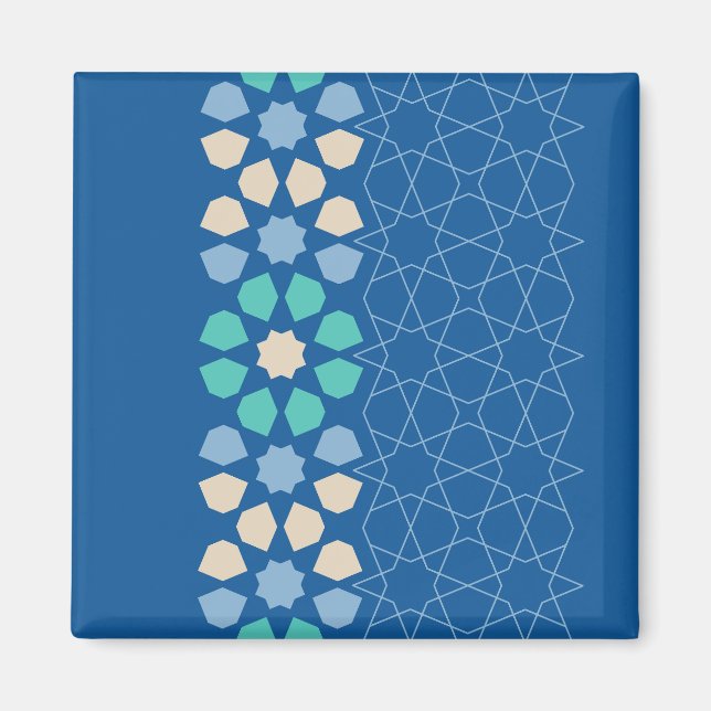 Turquoise Tranquillity Rhythm Magnet (Front)
