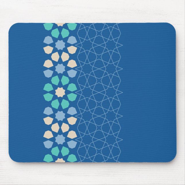 Turquoise Tranquillity Rhythm Mouse Pad (Front)