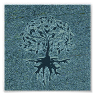 Turquoise Tree of Life Photo Print