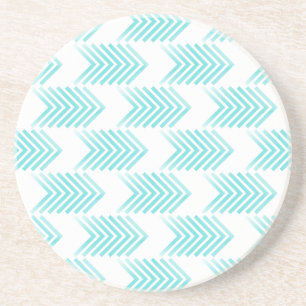 Turquoise Tribal Arrow Pattern Coaster