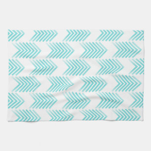 Turquoise Tribal Arrow Pattern Kitchen Towel