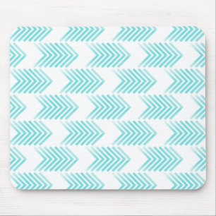 Turquoise Tribal Arrow Pattern Mouse Pad