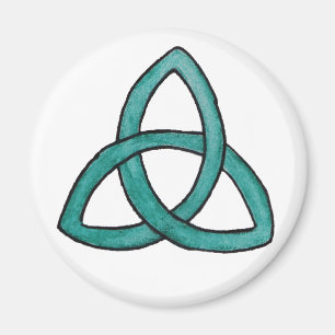 Turquoise Trinity Knot Magnet