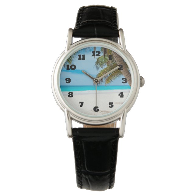 Turquoise Tropical Beach Watch (Front)