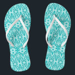 Turquoise-Tropical-Wedding-Reception Flip Flops<br><div class="desc">Toddler-Teens-Adult's-Unisex Style Choice's-ENJOY! NEW 2018 Fabric's !  Enjoy !
 :  Product in FLIP-FLOP'S</div>