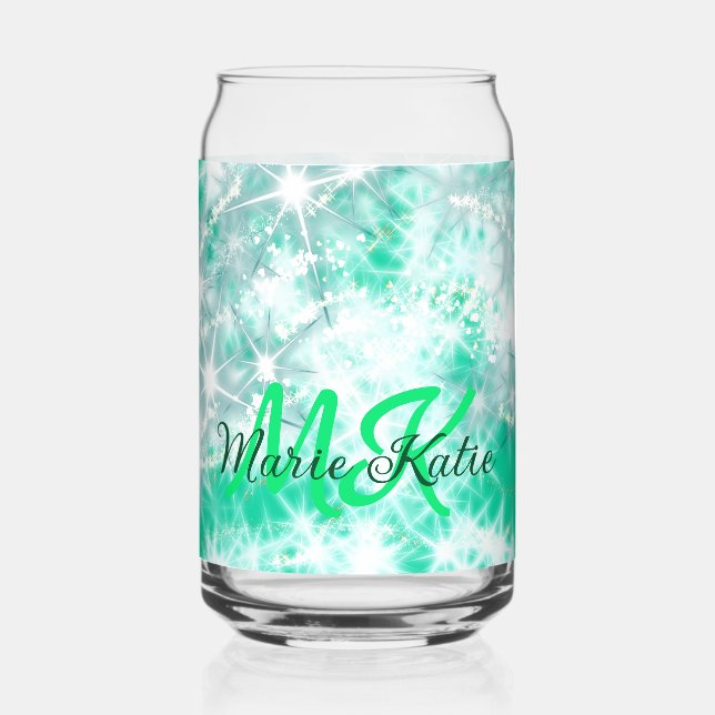 Turquoise turquoise agate aqua monogramme ajouter  (Recto)