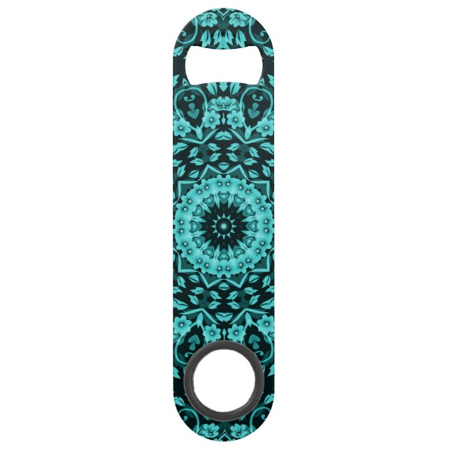Turquoise Turquoise Floral Mandala (Devant)