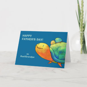 Turquoise Turtles Greeting Card(customizable) Card