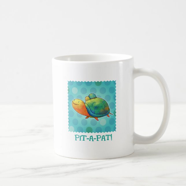 Turquoise Turtles Mug(right handle) Coffee Mug (Right)
