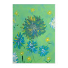 Turquoise Twinkle Floral Acrylique Mur Art