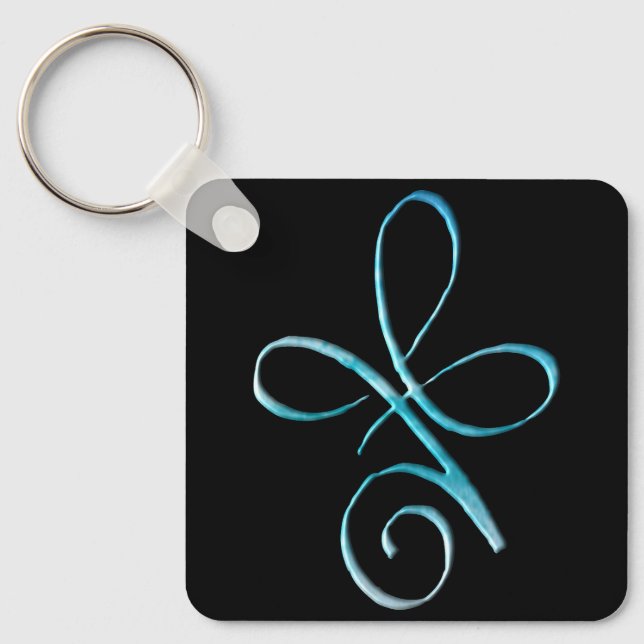 Turquoise Unconditional Love Keychain (Front)