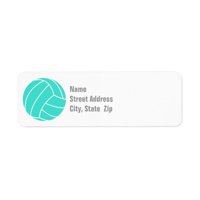 Turquoise ; Volleyball Vert Bleu (Devant)