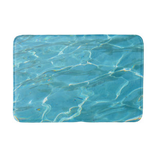 Turquoise water bath mat