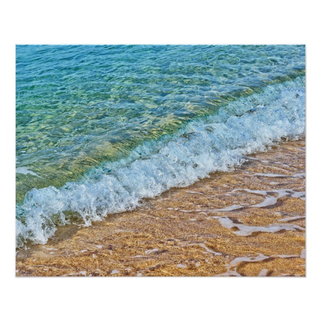 Turquoise water of the sea poster (Front)