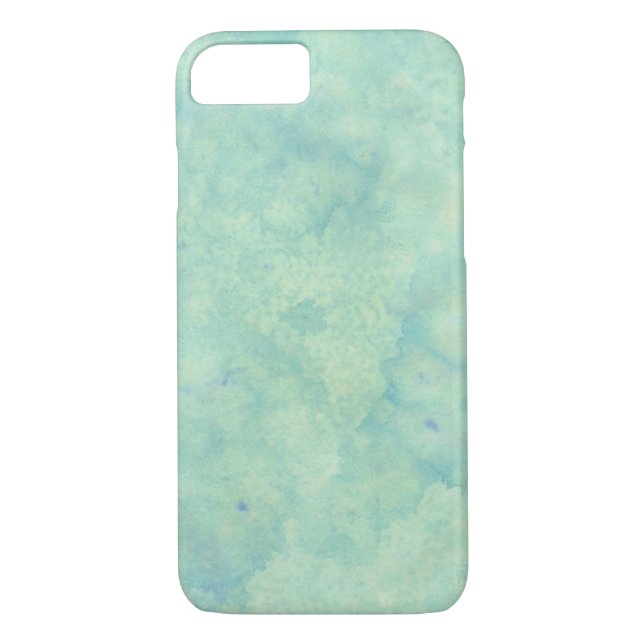 Turquoise Watercolor Abstract Art Case-Mate iPhone Case (Back)